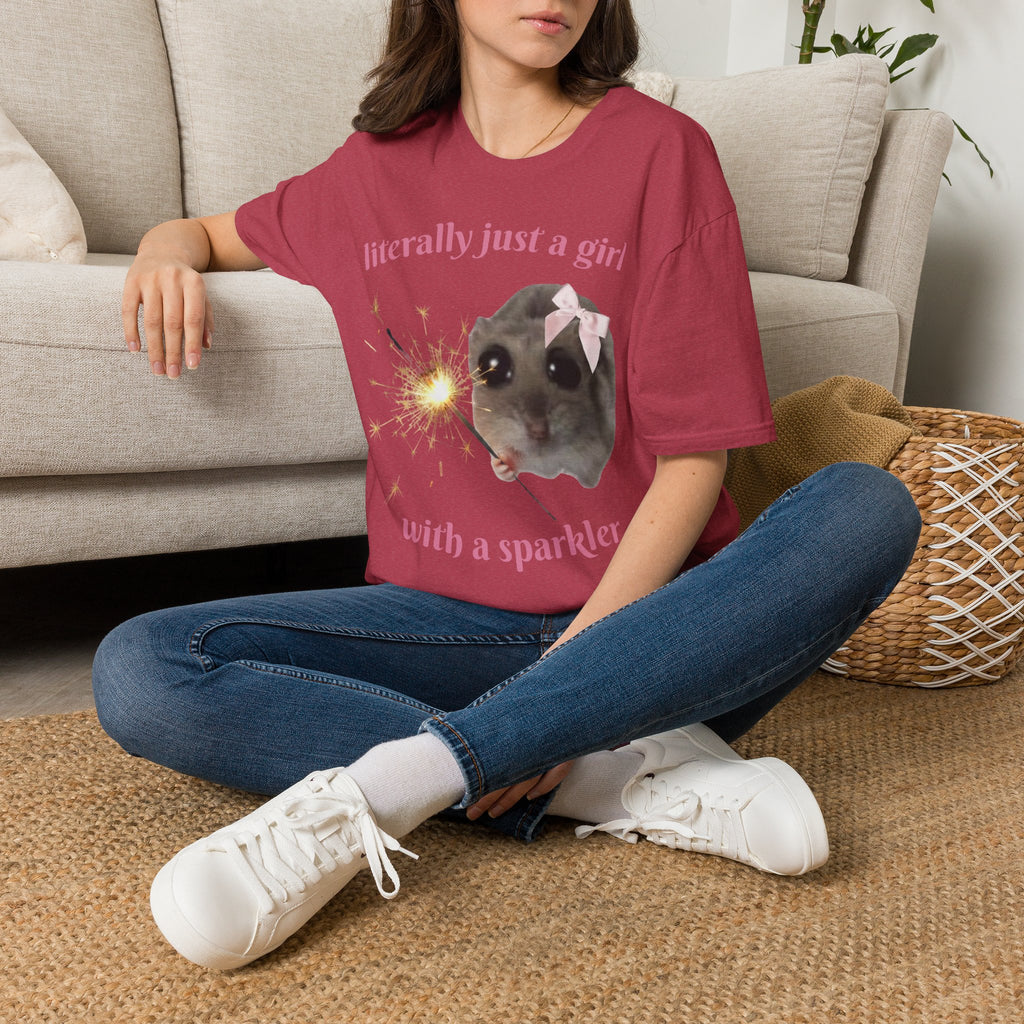 Literally Just a Girl (With a Sparkler) Tee