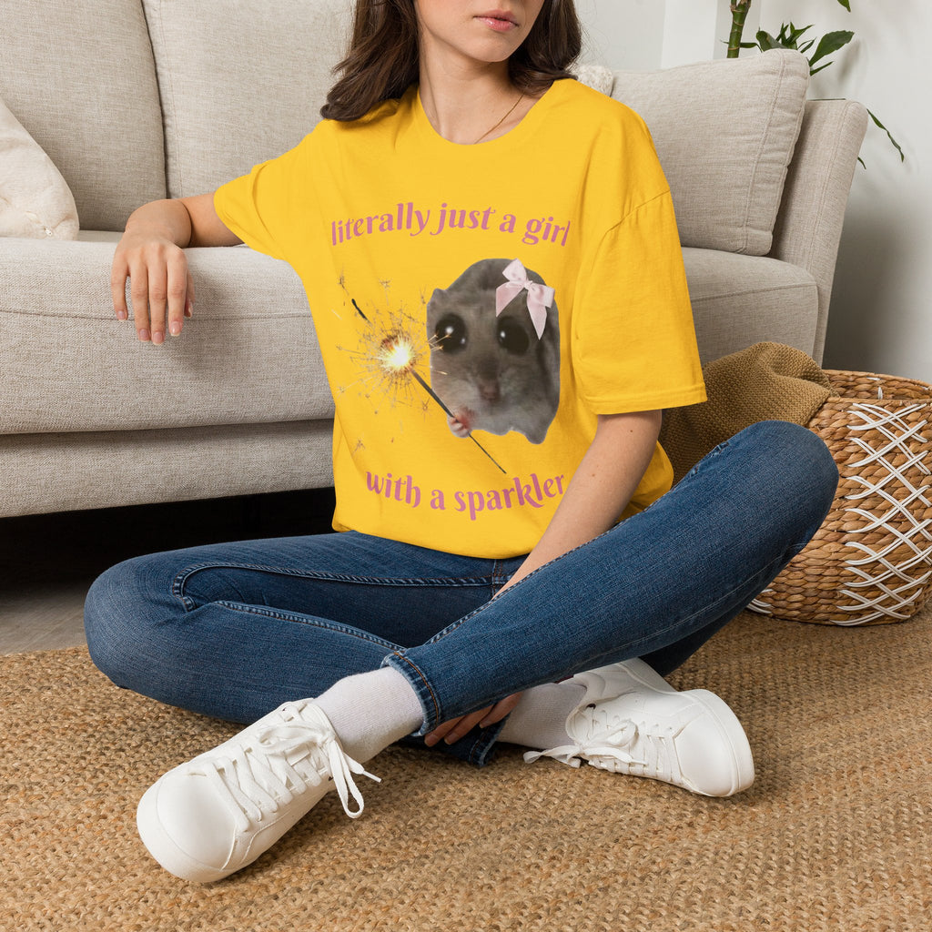Literally Just a Girl (With a Sparkler) Tee