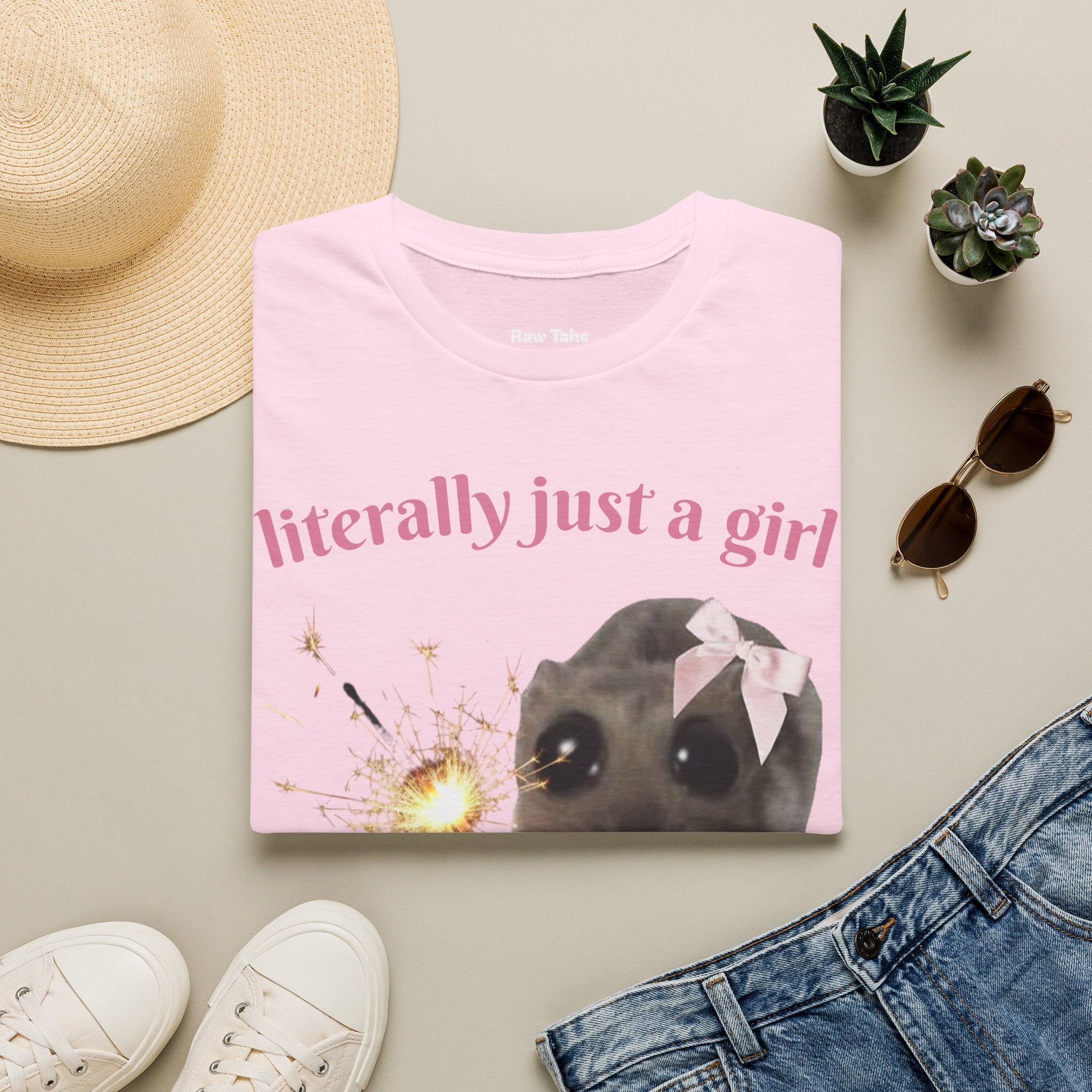 Literally Just a Girl (With a Sparkler) Tee