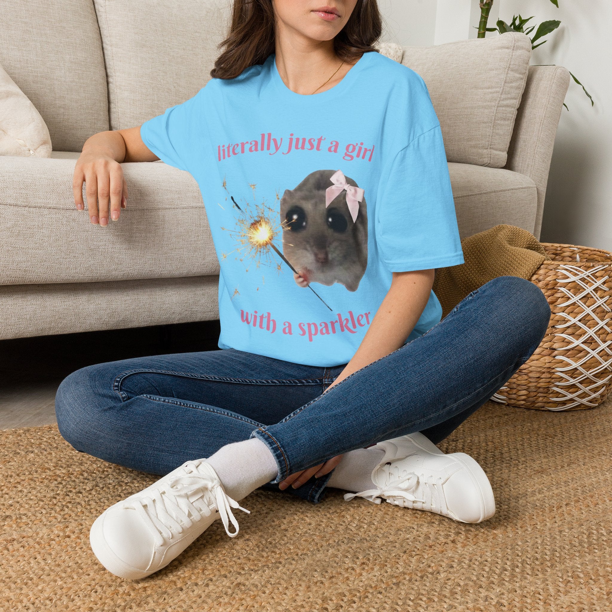 Literally Just a Girl (With a Sparkler) Tee