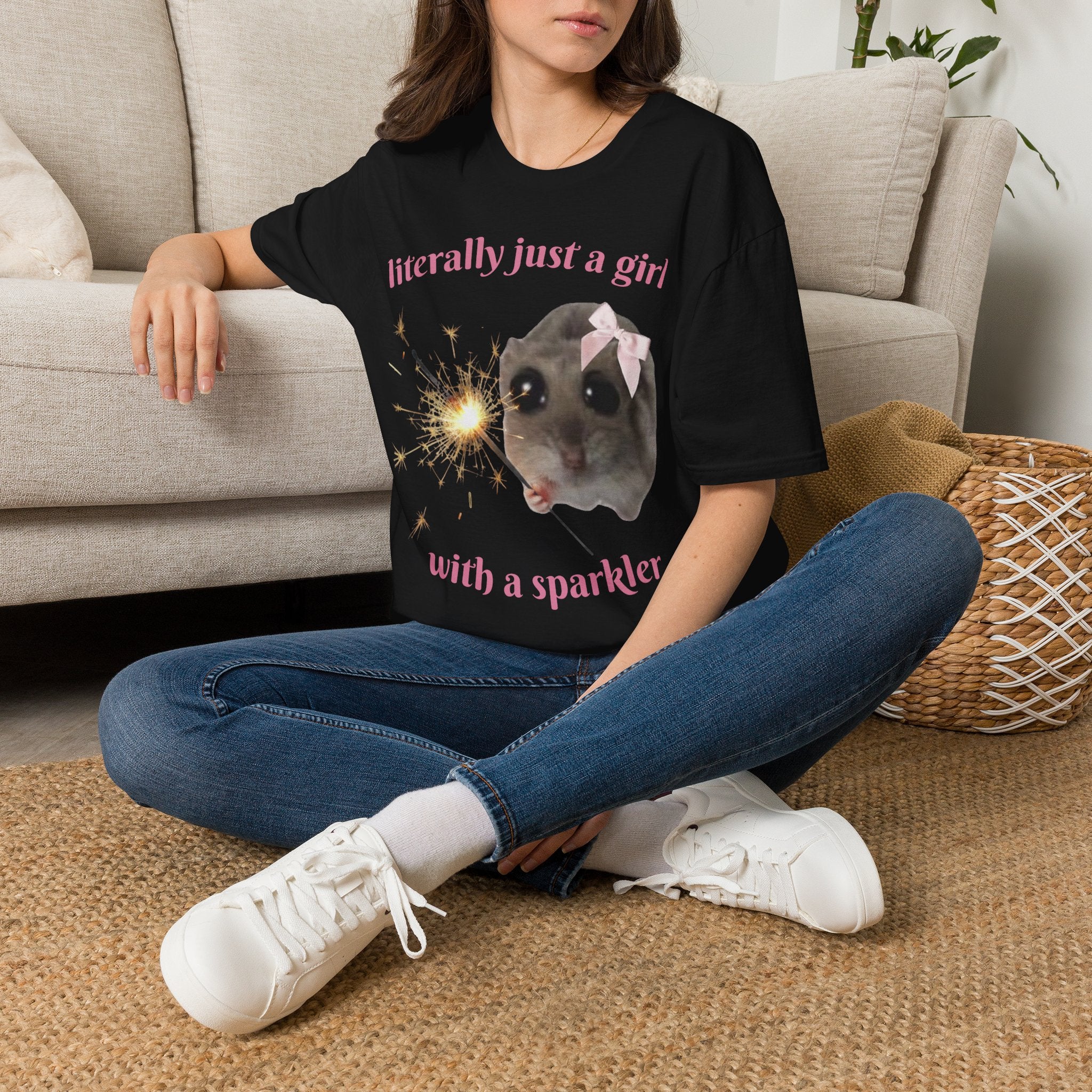 Literally Just a Girl (With a Sparkler) Tee
