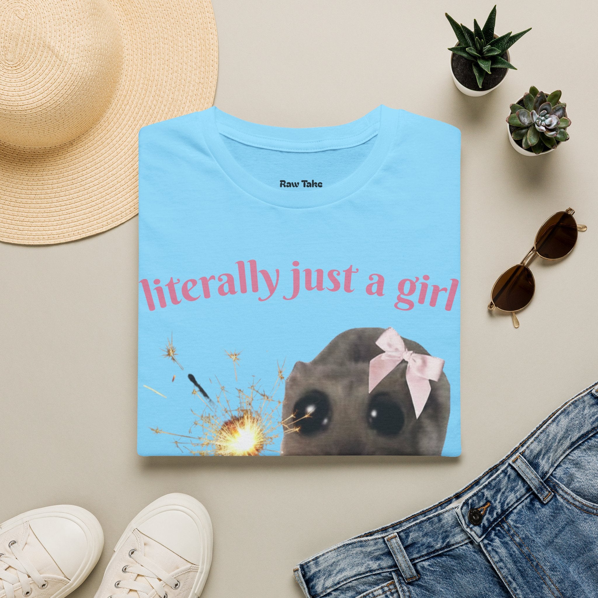 Literally Just a Girl (With a Sparkler) Tee