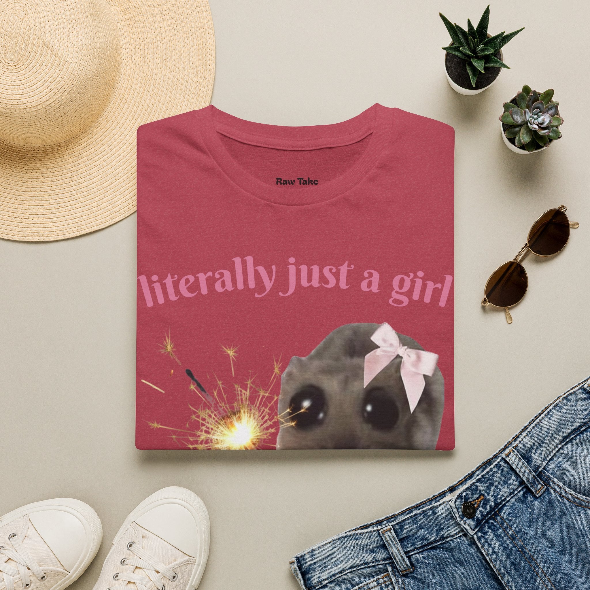 Literally Just a Girl (With a Sparkler) Tee