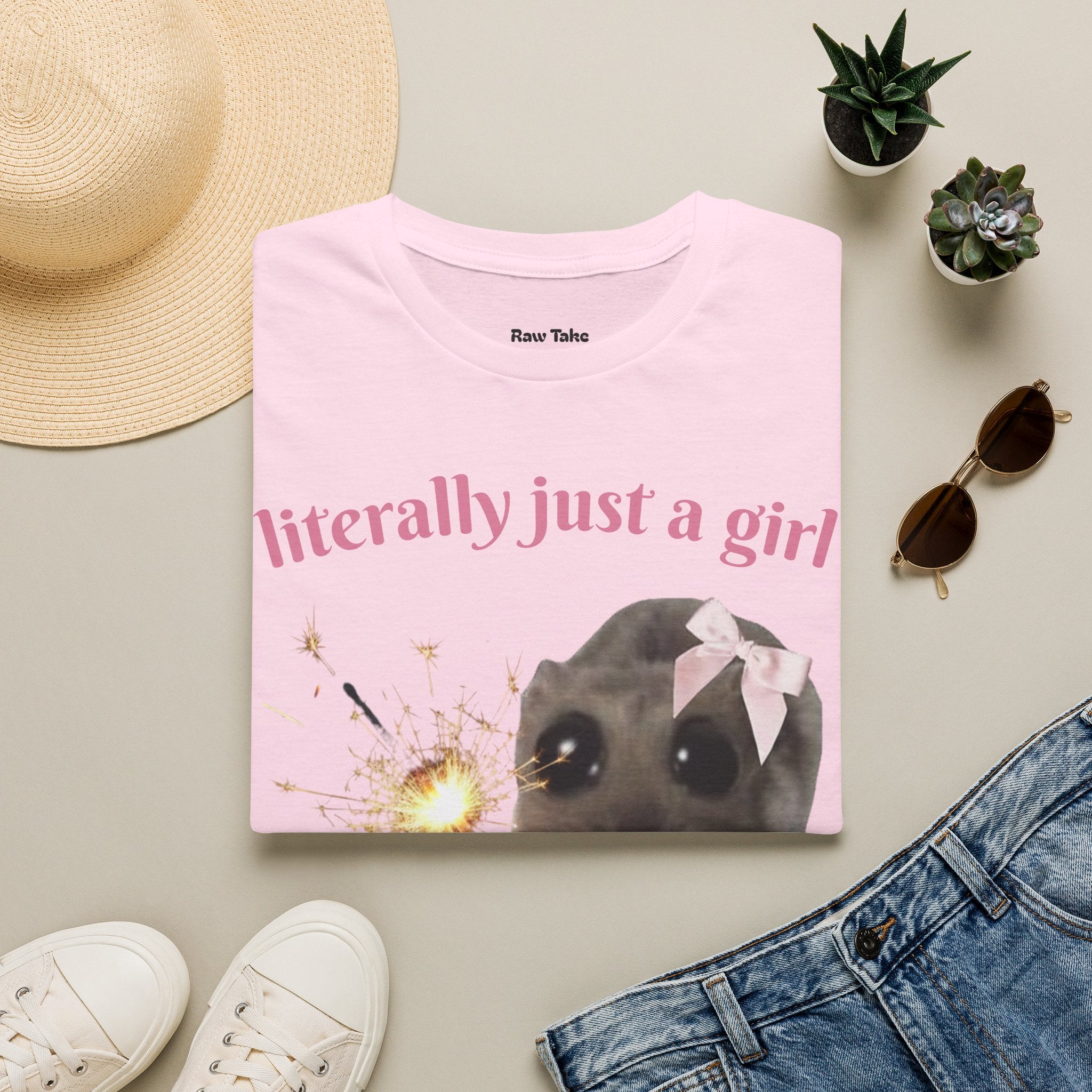 Literally Just a Girl (With a Sparkler) Tee