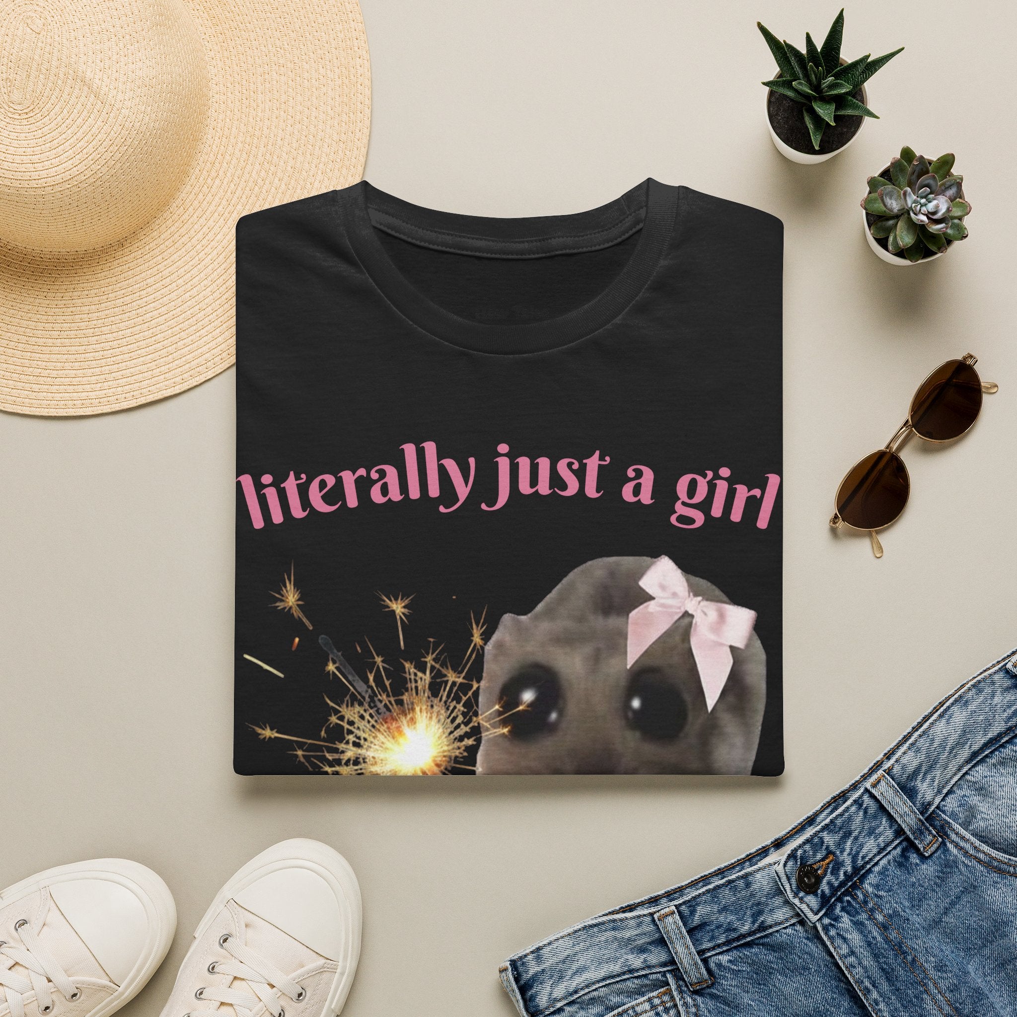 Literally Just a Girl (With a Sparkler) Tee