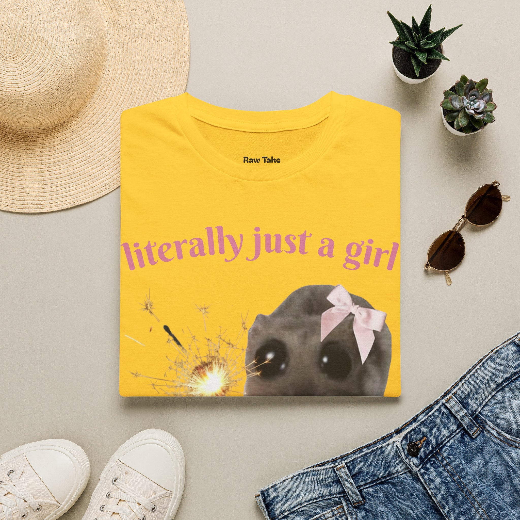 Literally Just a Girl (With a Sparkler) Tee