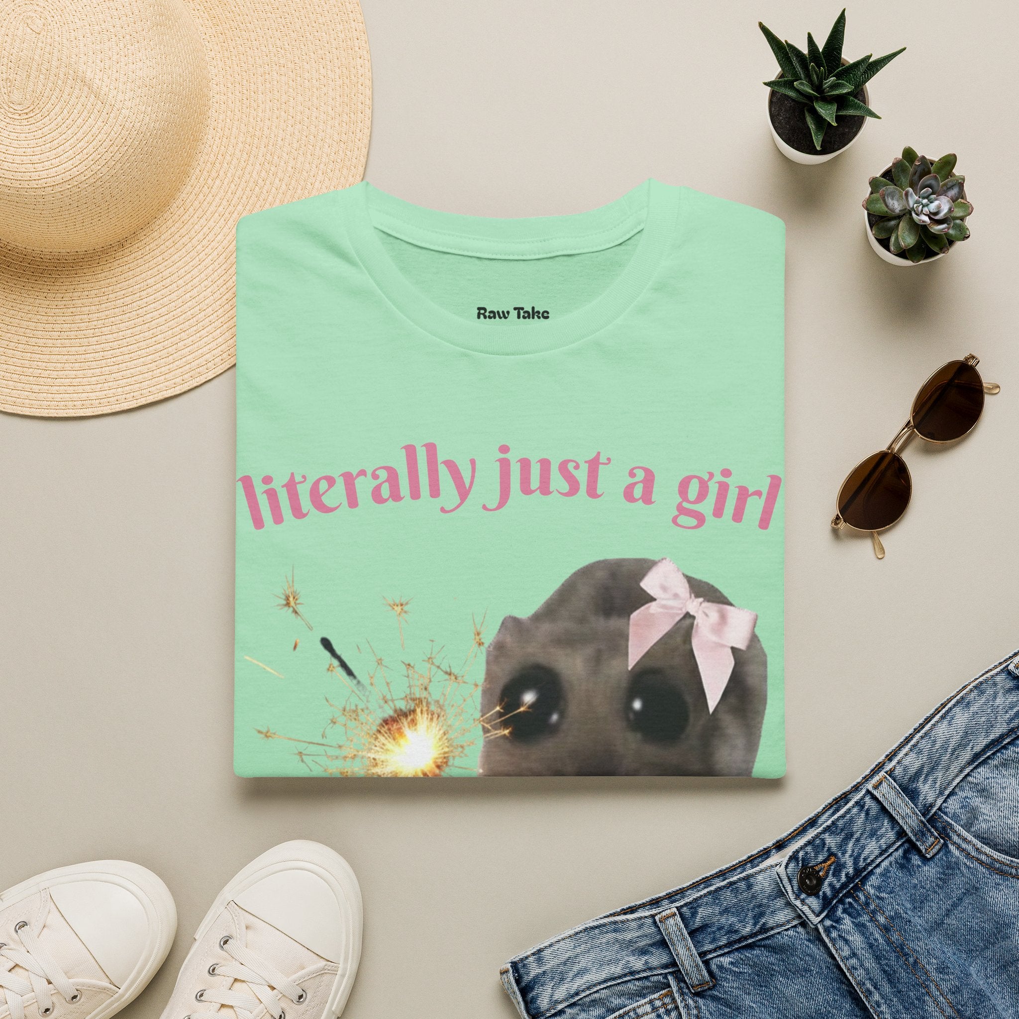 Literally Just a Girl (With a Sparkler) Tee