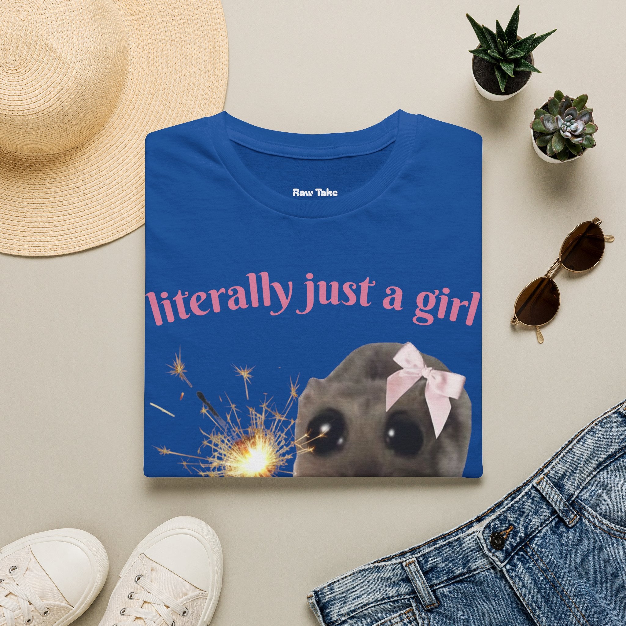 Literally Just a Girl (With a Sparkler) Tee