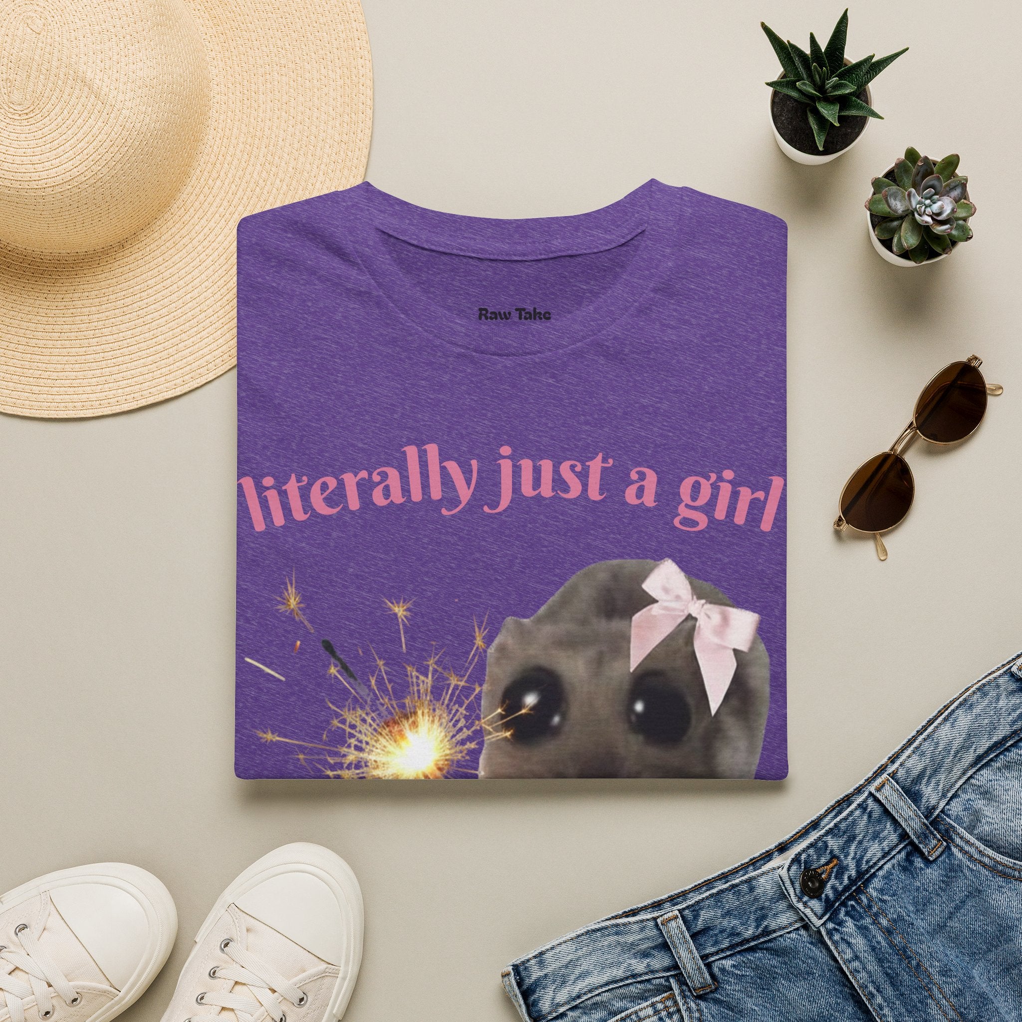 Literally Just a Girl (With a Sparkler) Tee