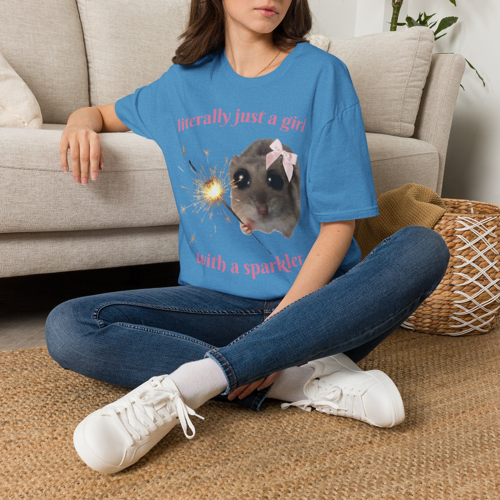 Literally Just a Girl (With a Sparkler) Tee