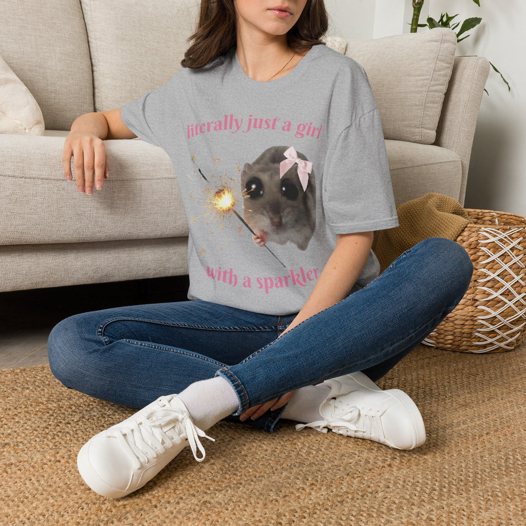 Literally Just a Girl (With a Sparkler) Tee