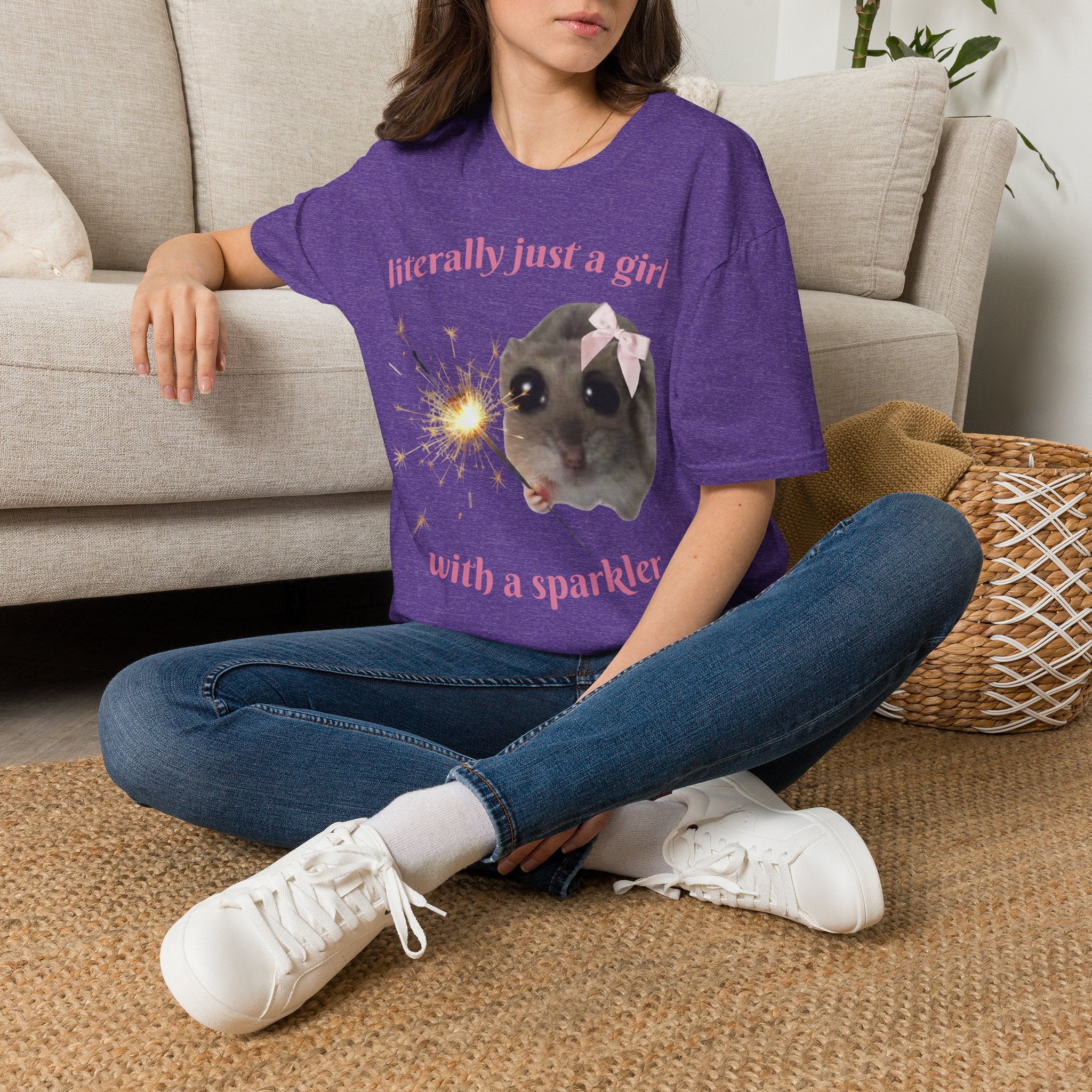Literally Just a Girl (With a Sparkler) Tee