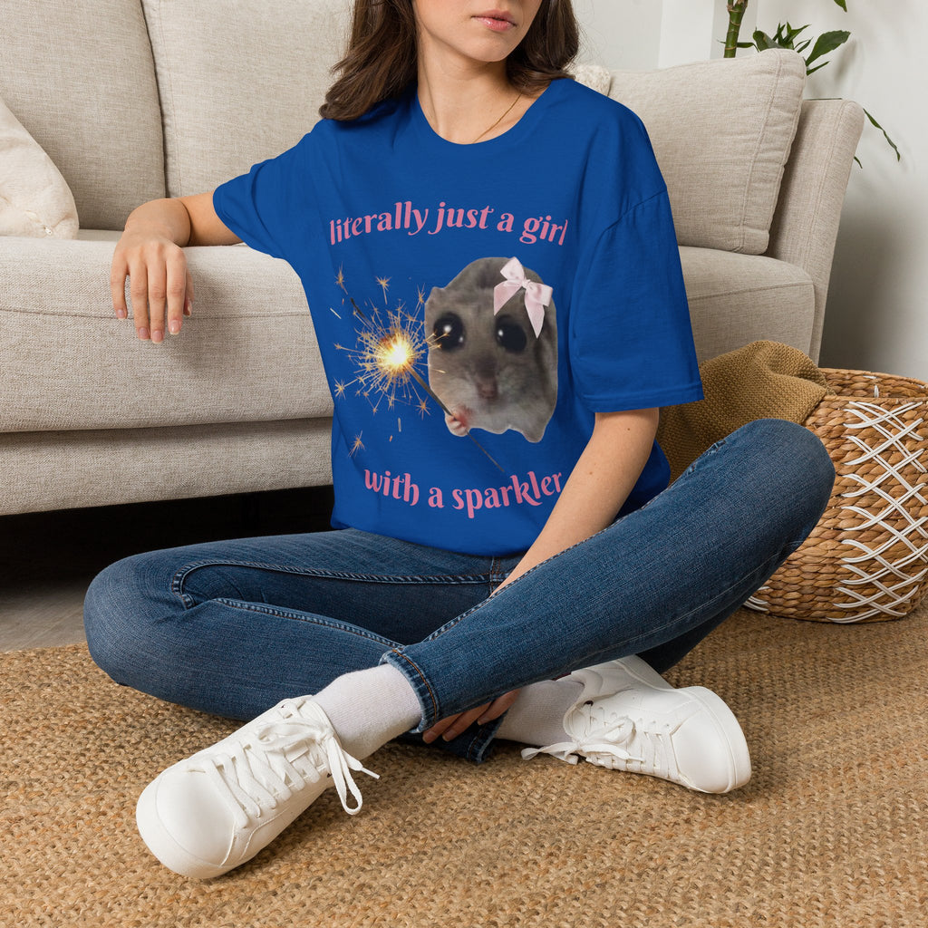 Literally Just a Girl (With a Sparkler) Tee