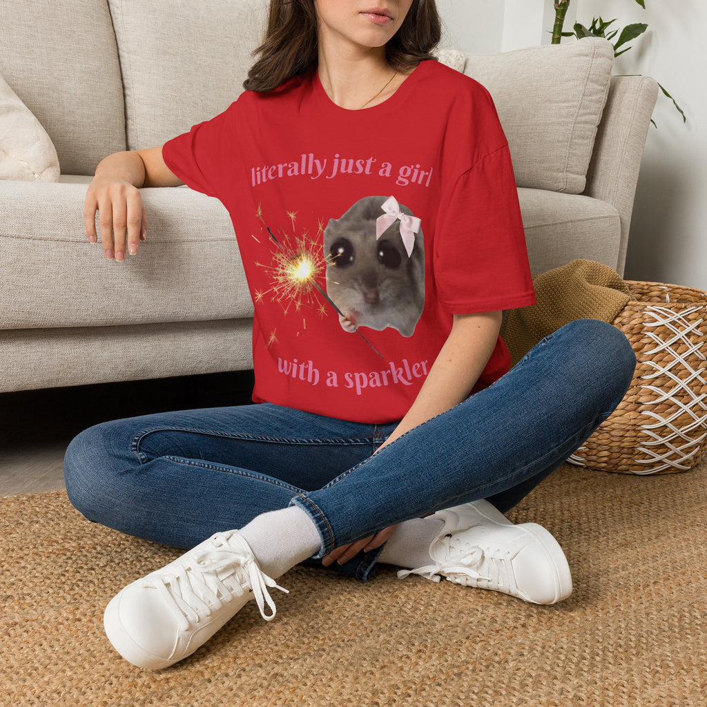 Literally Just a Girl (With a Sparkler) Tee