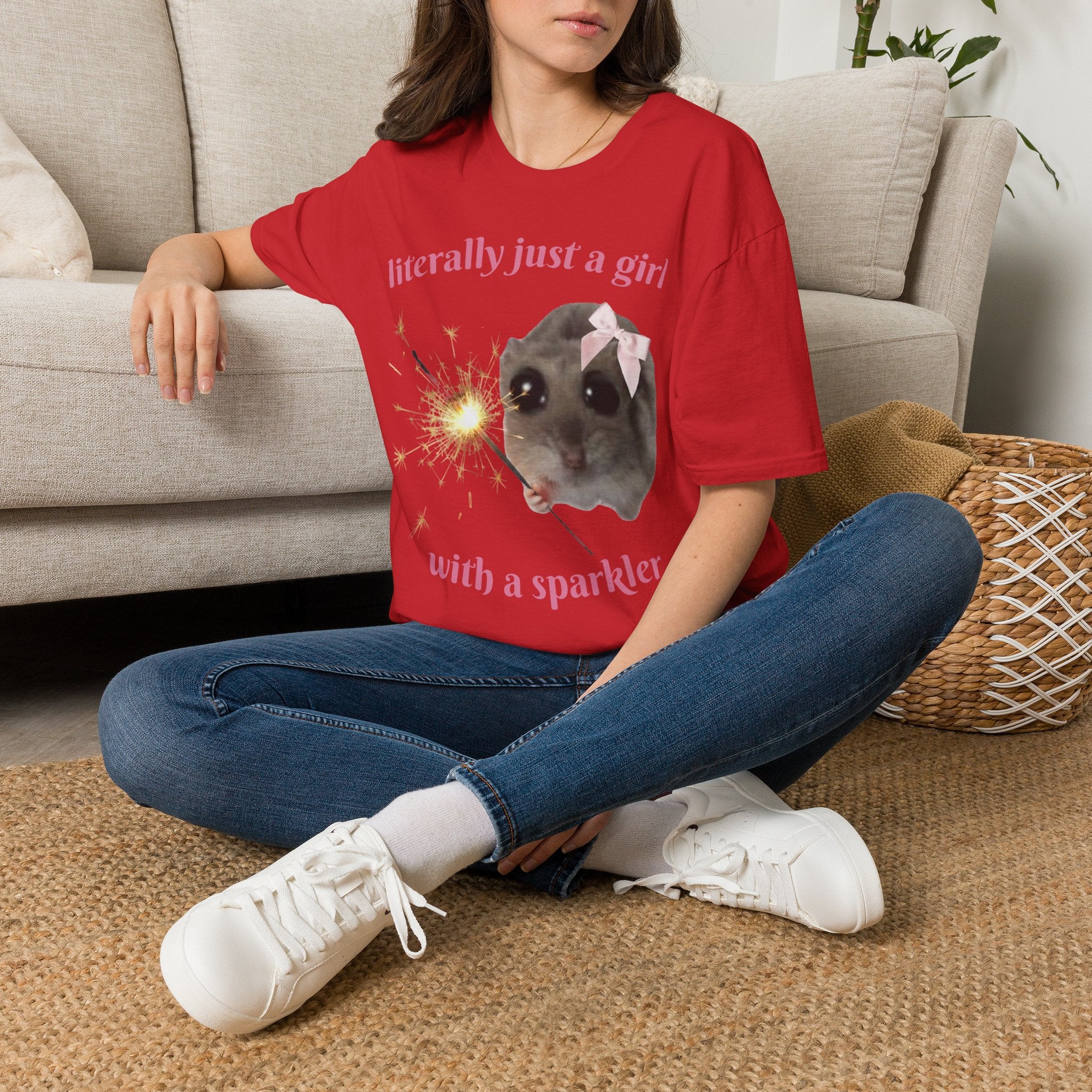 Literally Just a Girl (With a Sparkler) Tee
