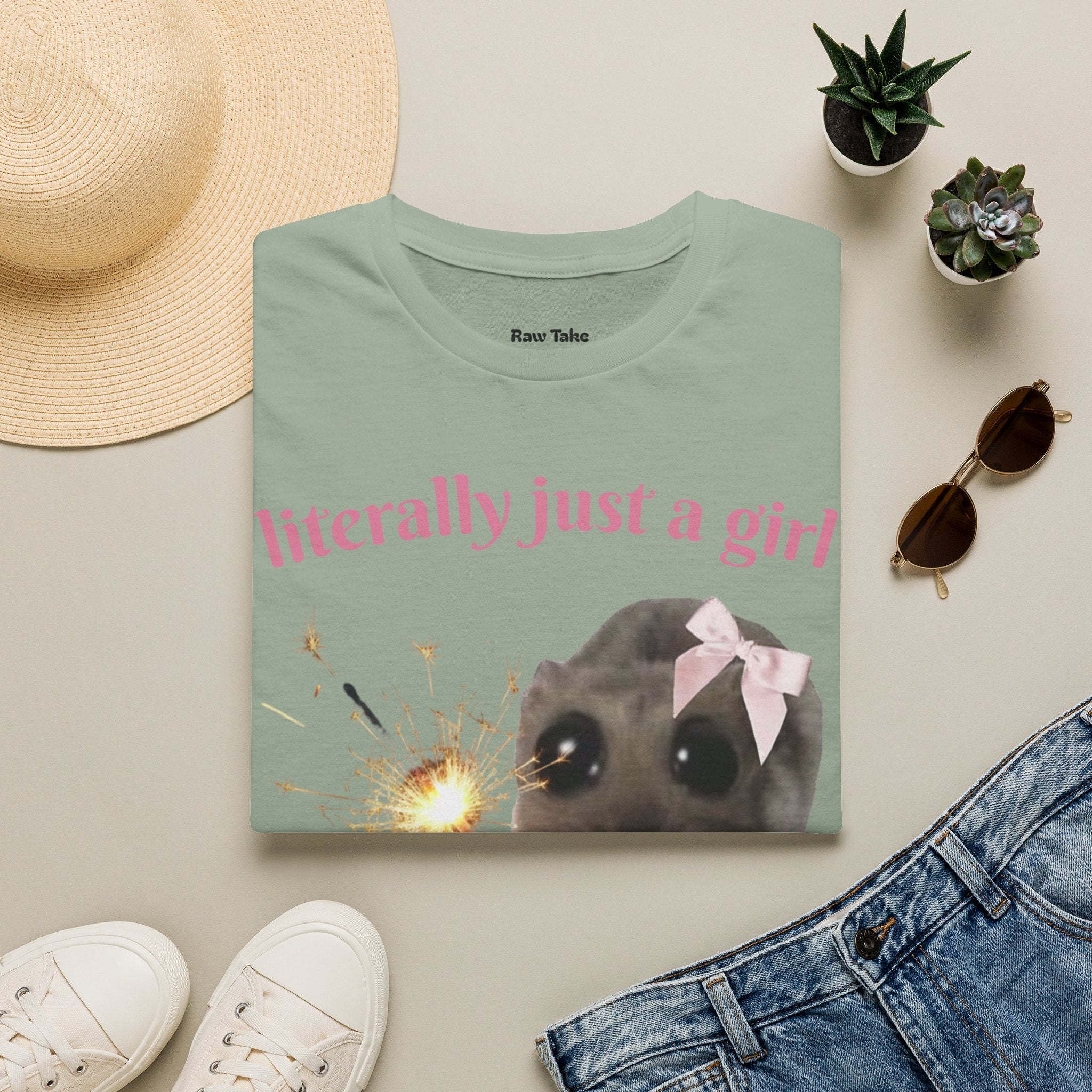 Literally Just a Girl (With a Sparkler) Tee