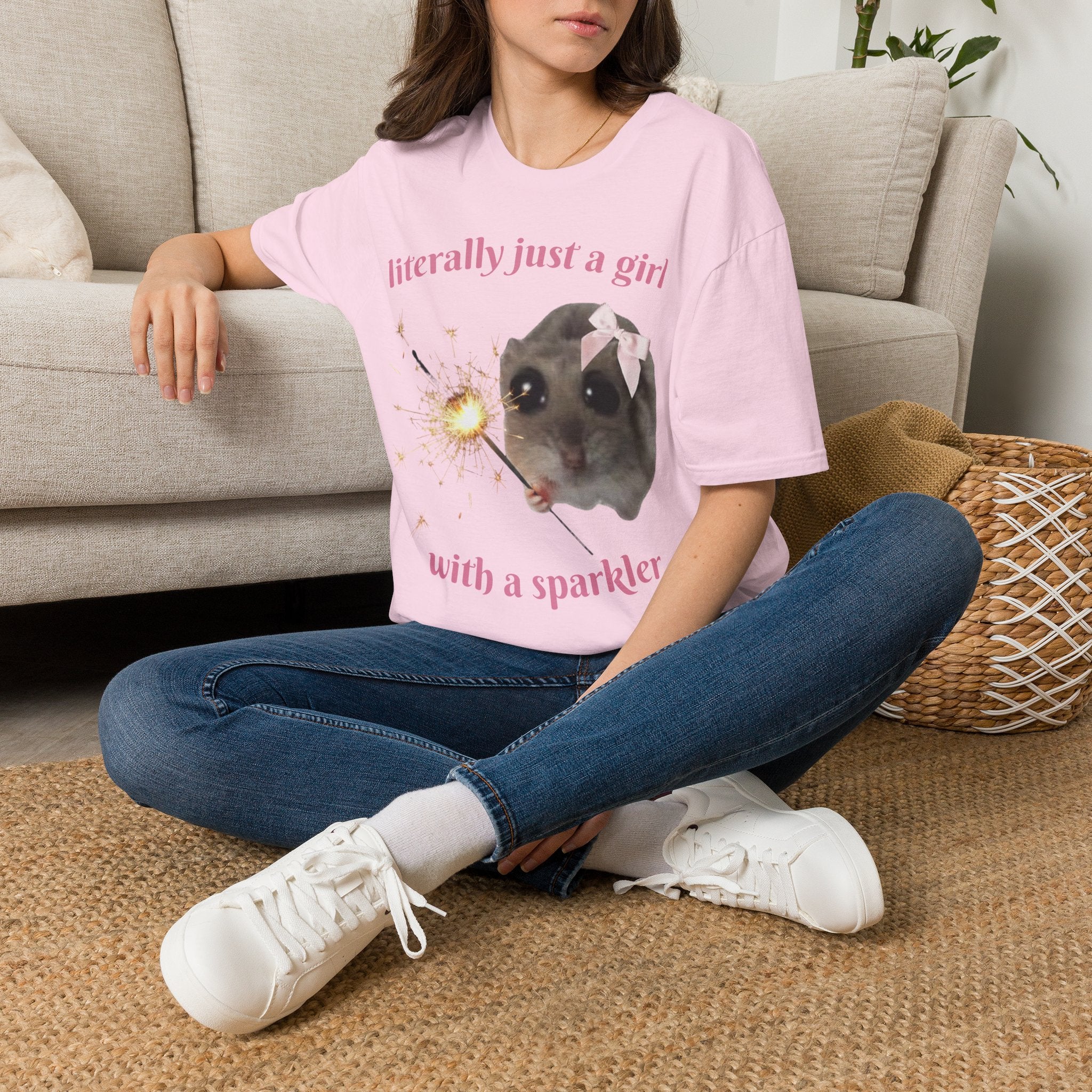 Literally Just a Girl (With a Sparkler) Tee