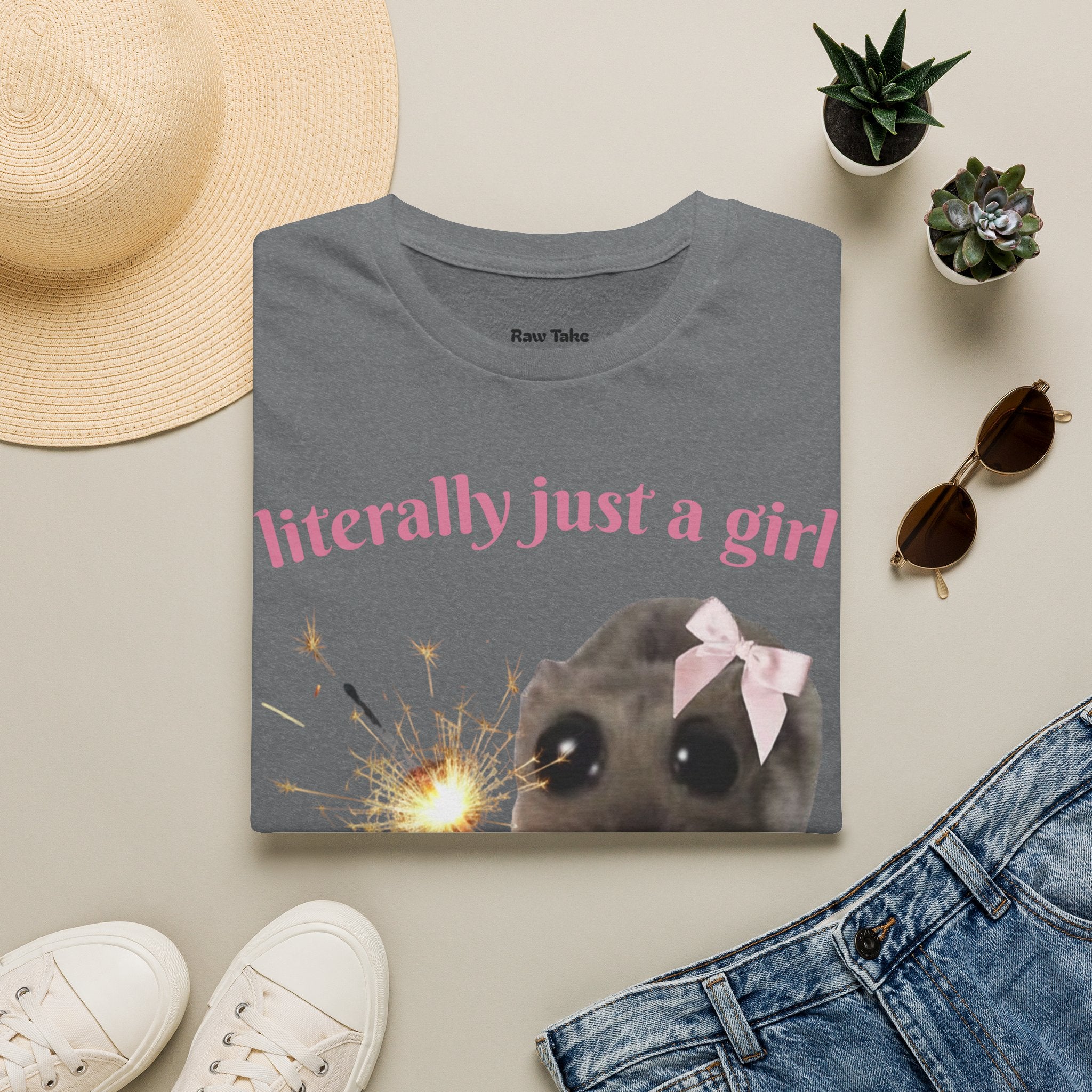 Literally Just a Girl (With a Sparkler) Tee
