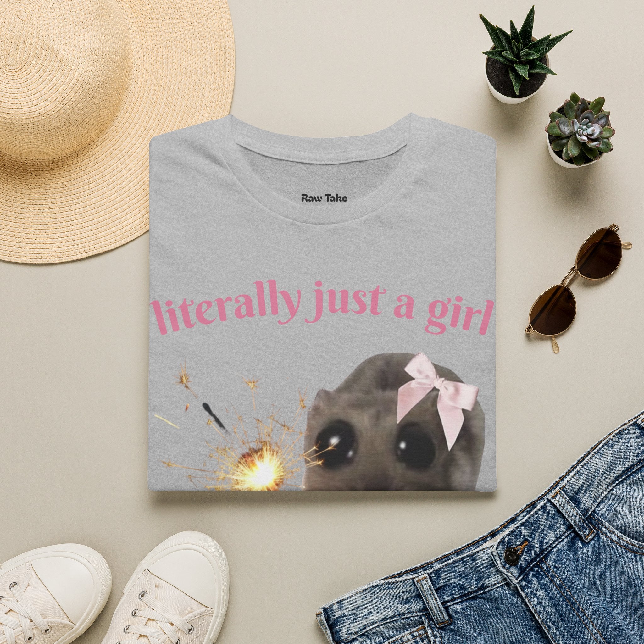 Literally Just a Girl (With a Sparkler) Tee